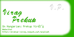 virag prekup business card